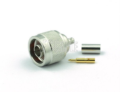 N Male Connector CRIMP 0.5in LDF4 HELIAX For ANDREWS