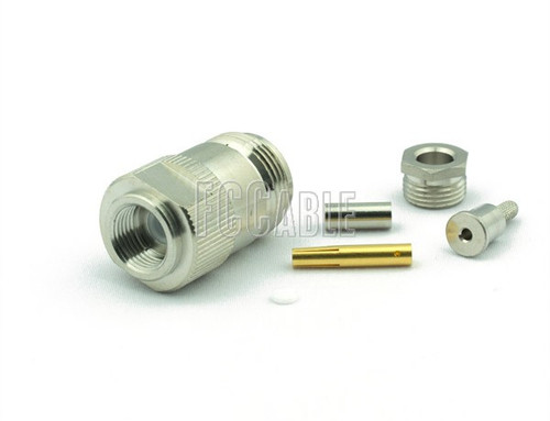 N Female Connector CRIMP For RG188DS, RG316DS