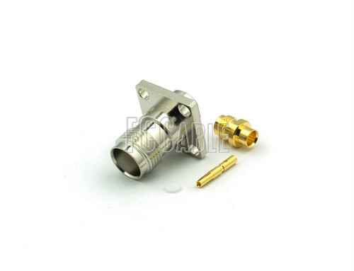 TNC Female Connector Panel Mount SOLDER For RG402, RG402AL, RG402FL