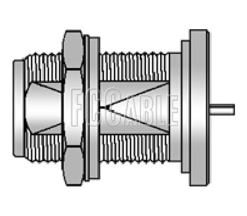 N Female Connector Bulkhead Rear Mount