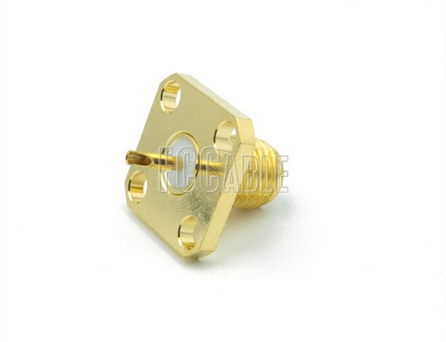 SMA Female Connector 4-HOLE Panel Mount