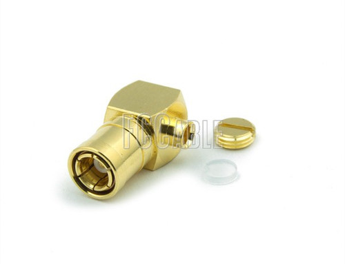 SMB Plug Connector Right Angle SOLDER For RG405, RG405AL, RG405FL