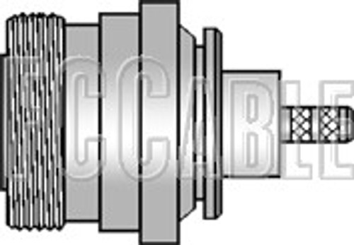 7/16 DIN Female Connector Panel Mount CRIMP For LMR600