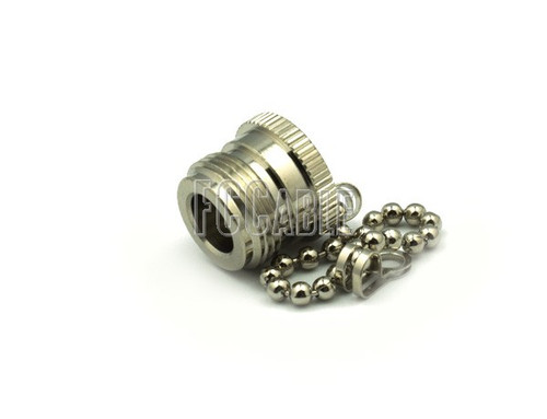 N FEMALE NON-SHORTING DUST CAP WITH CHAIN