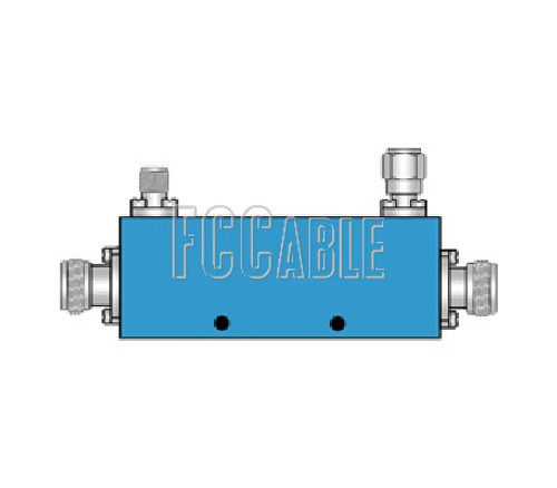 N Female High Power Single Directional Coupler With SMA Coupled Port 30dB 2 To 4 GHz 600-watt