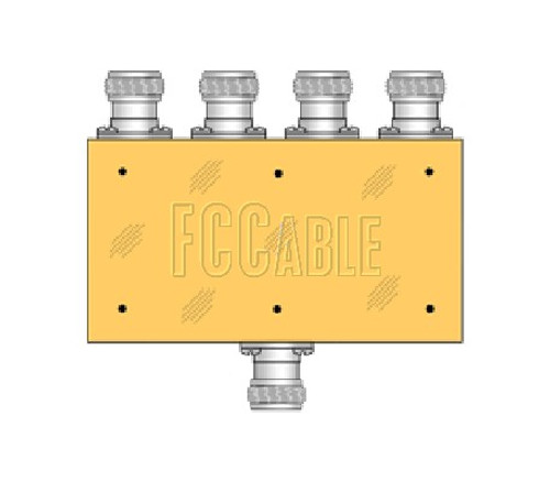 N FEMALE 4-Way Power Divider / Combiner 0.5 To 1 GHz 10-WATT