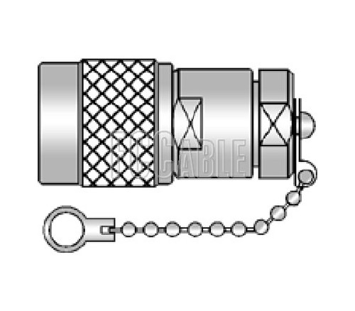 Tnc Male 75-Ohm Resistor Termination DC-1GHz 0.5-Watt With Chain