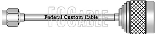 SMA Male to N Male Cable Assembly with RG401FL Cable
