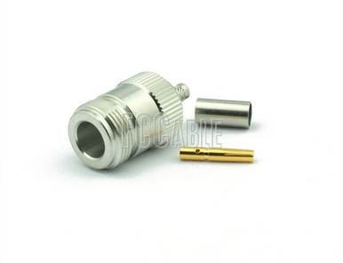 [C1075] N Female Connector CRIMP For RG58, RG141, RG303, LMR195, B7806A