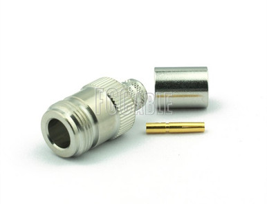 [C1077] N Female Connector CRIMP For RG9, RG214, RG225
