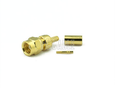 10pcs RP-SMA Male Crimp for RG174 RG179 RG316 RG188 Coaxial Cable RF Connector
