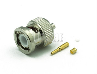 [C2639] BNC Male Connector SOLDER SEMI RIGID For RG047, RG047AL, RG047FL