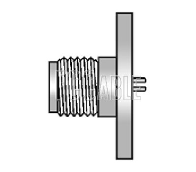 [C5237] SMA Female Connector 4 HOLE Panel Mount-.5 FLANGE .012 WIDTH ...