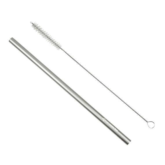 Titanium Straw with Cleaning Brush