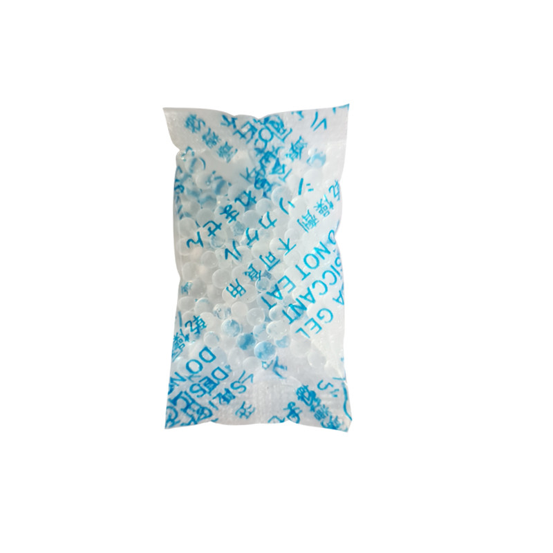 Single 1g silica gel desiccant packet in clear OPP film
