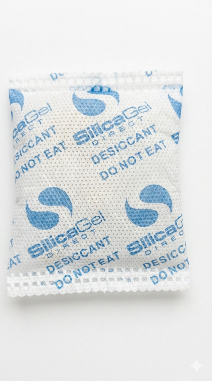 Single 25g non-woven silica gel desiccant packet