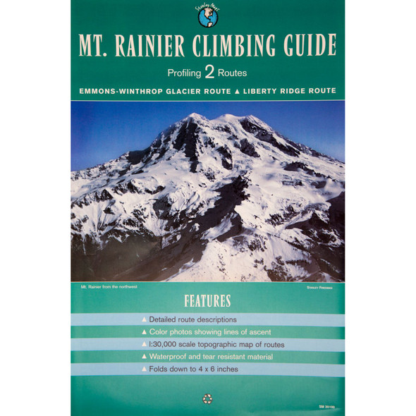 Mount Rainier 2 Route Climbing Guide Map