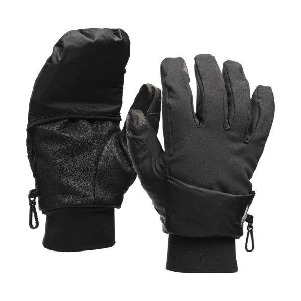 Black Diamond Wind Hood Softshell Gloves - Men's - Large - Smoke