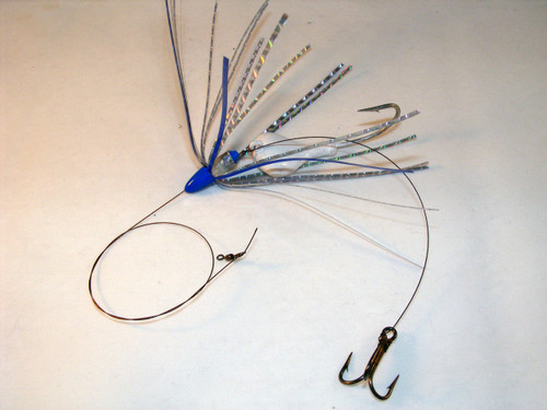 BF4 Bait Rig - 4 (size 15) hooks with hot pink/white nylon feathers 