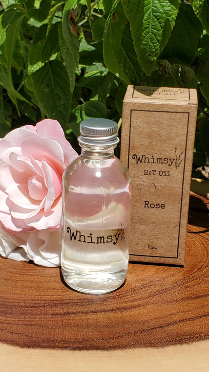 Whimsy H2T Oil Rose, Rose oil, Rose body oil, Rose hair oil, Rose hair and body oil