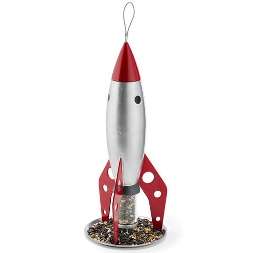 Rocket Ship Bird Feeder