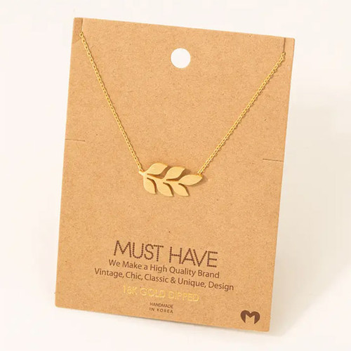 Leafy Branch Necklace