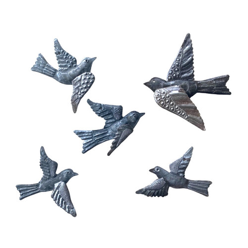 Flying Bird Haitian Metal Art, Assorted 1pc