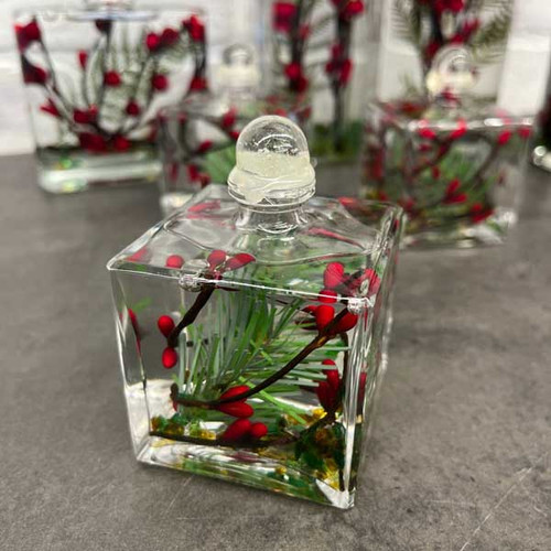 Red Berry Cube Lifetime Candle