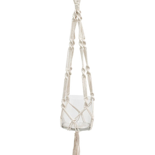 Macrame Plant Hanger, 38-Inch