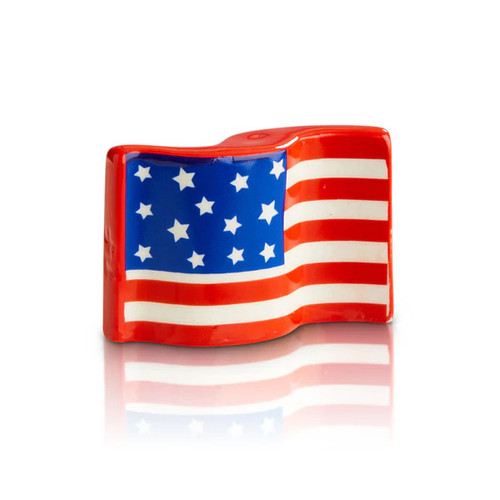 Nora Fleming Stars and Stripes Forever Ceramic Mini