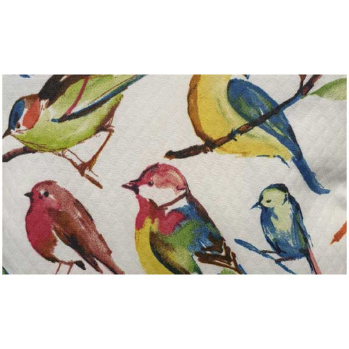 Textured Bird Lumbar Pillow