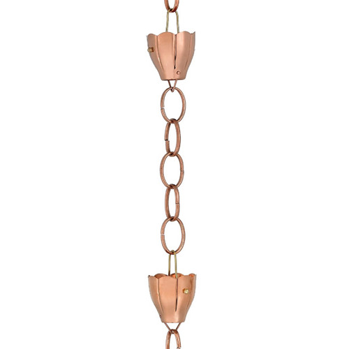 Crocus Rain Chain, Copper