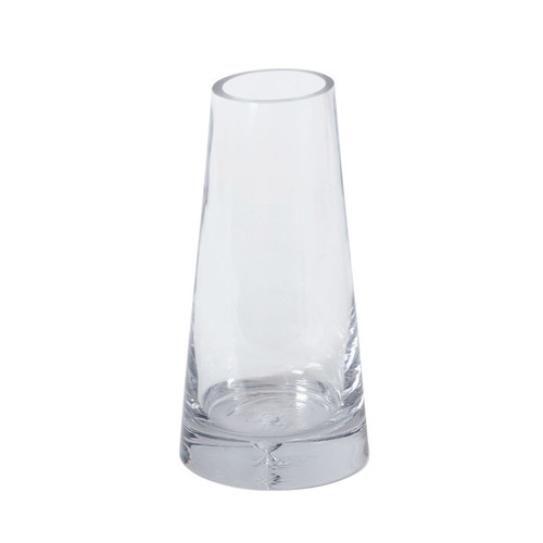Fat Pyramid Vase, 10-Inch
