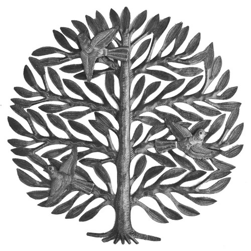 Leaving the Nest Haitian Metal Art