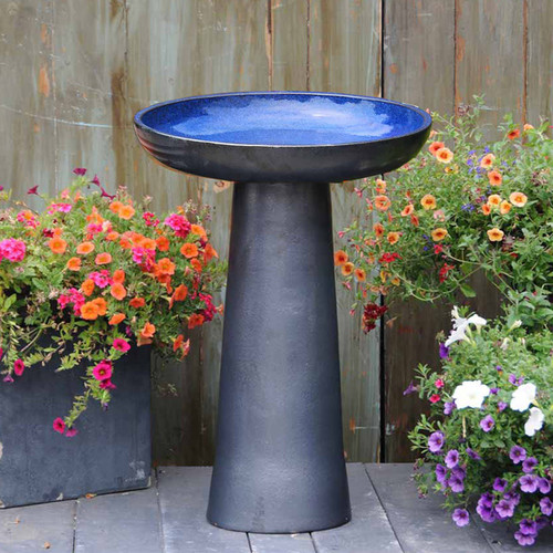 Vichy Birdbath in Blue