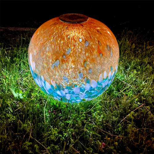 Art Glass Solar Orb