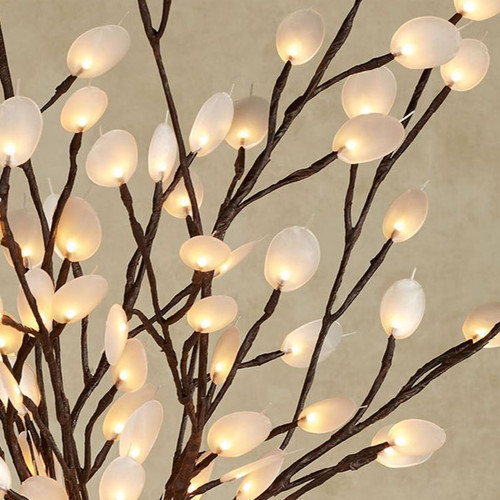 Lighted Silver Dollar Branches