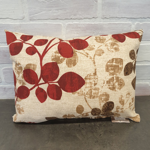 Maroon Leaves Pillow