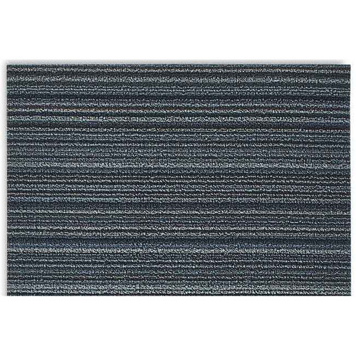 Chilewich Skinny Stripe Blue Shag Mat