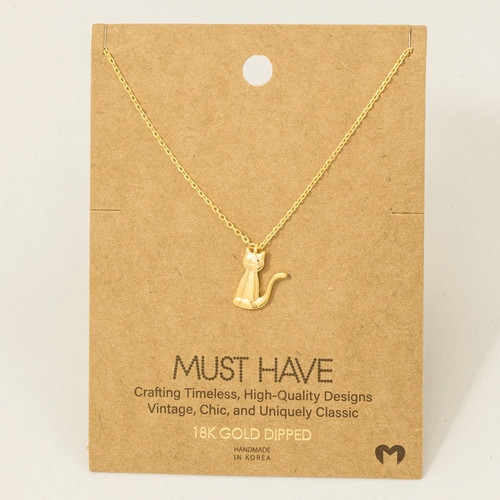 Cat Pendant Necklace