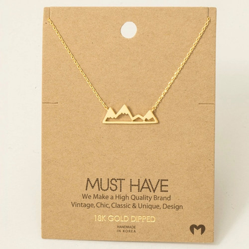 Mountain Range Pendant Necklace