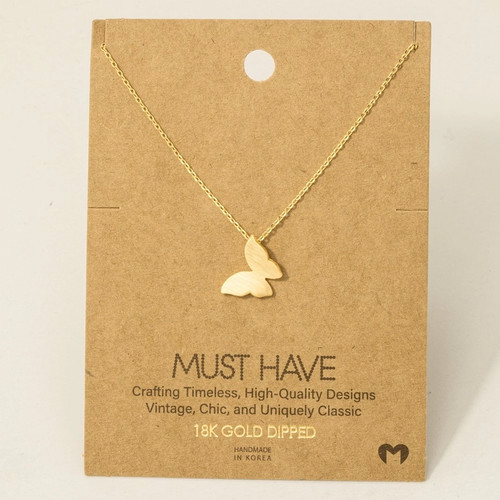 Butterfly Pendant Necklace