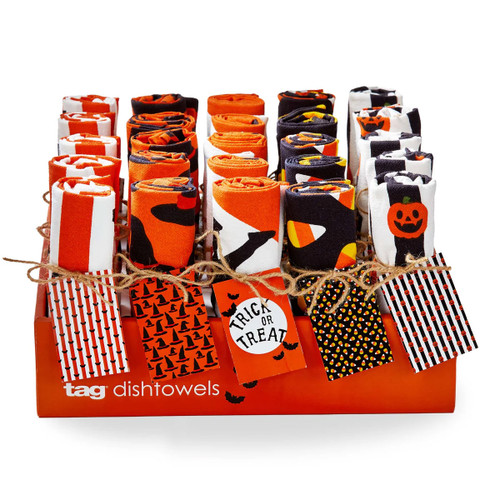 Happy Halloween Dishtowel, Assorted 1pc