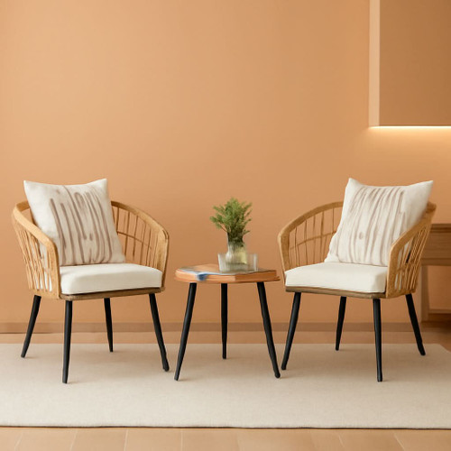 3-Piece Outdoor Wicker Set