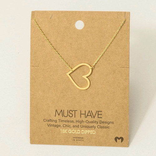 Heart Cutout Necklace