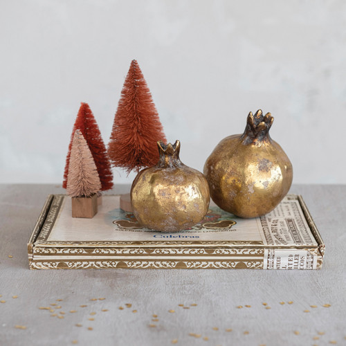 Faux Gold Pomegranate, Assorted 1pc