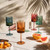 Muted-Colors Wine Glass, Assorted 1pc