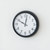 Black Metal Clock, 15-Inch