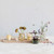 Wood Tray with Votives and Vases Set