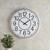 White Metal Wall Clock, 24-Inch